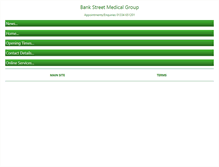 Tablet Screenshot of bankstreetmedical.co.uk